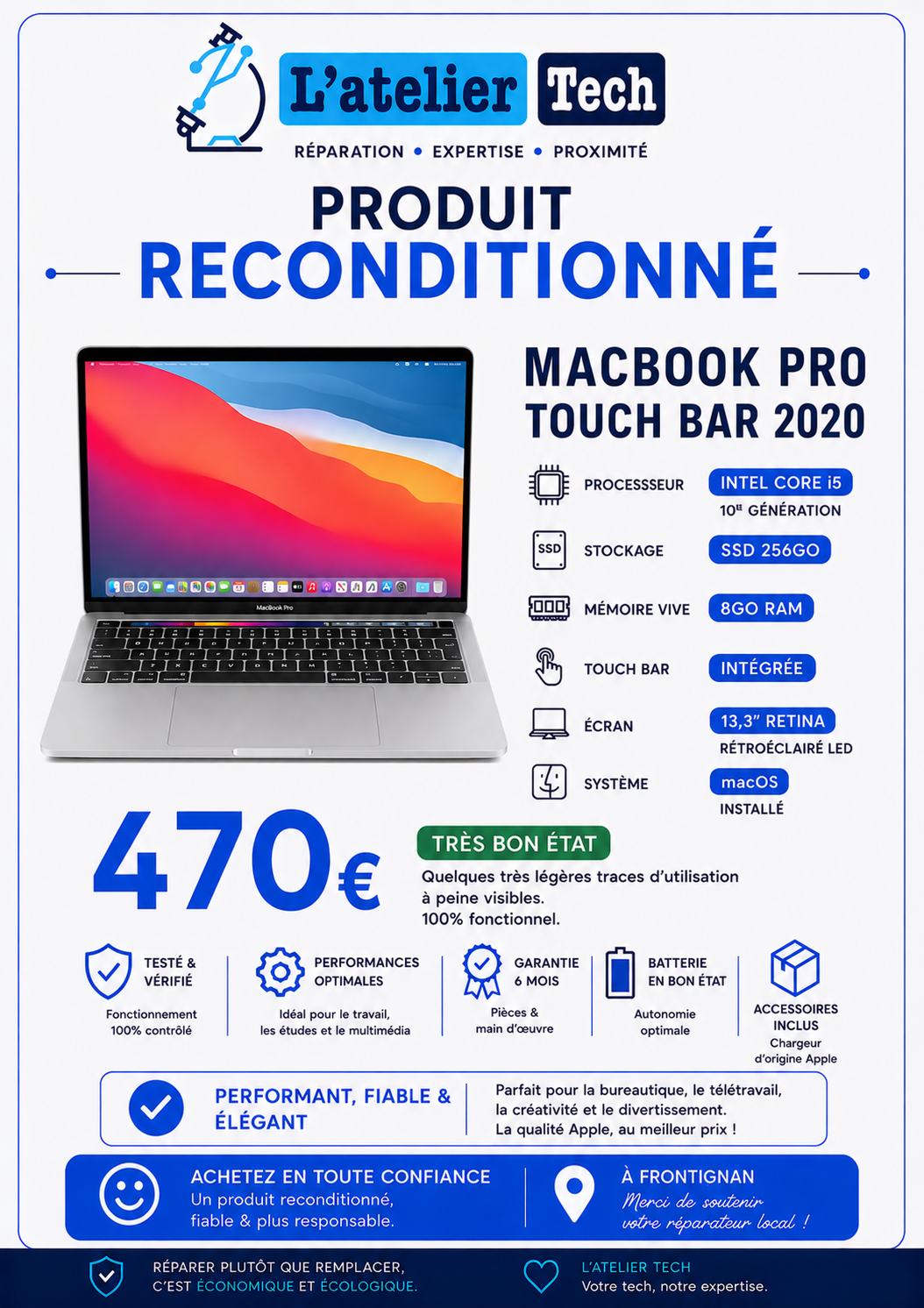 Macbook pro touch bar 2020
